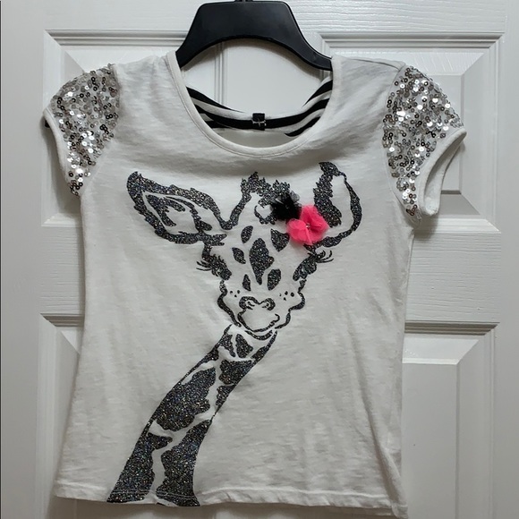 Justice Giraffe Short Sleeve Shirt - Picture 1 of 3